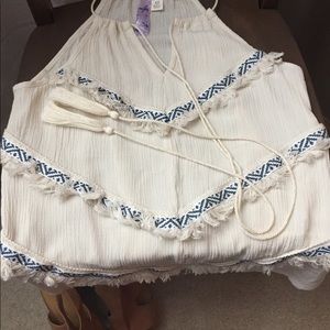 Alya XS cream halter top